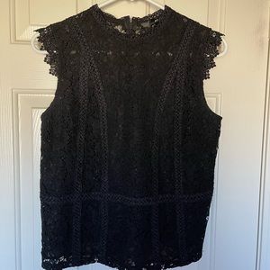 Aqua Lace Top, Size Small